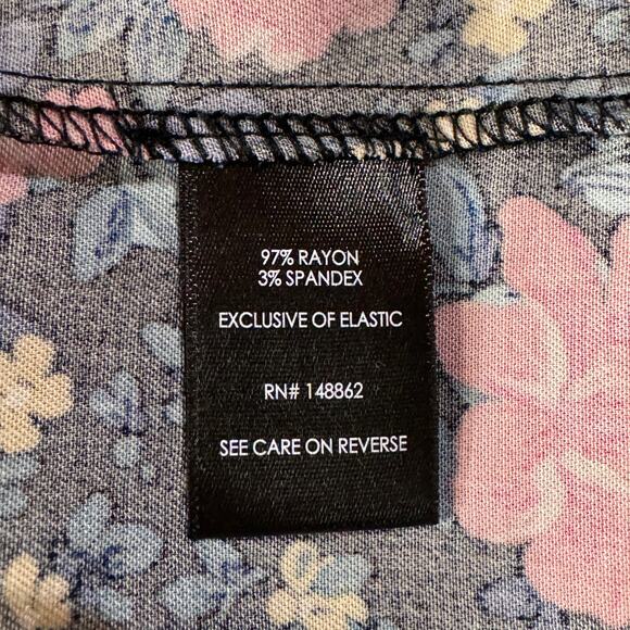 Torrid SZ 0 (Large) Challis Lace-Up Back Corset Top Floral Strapless Smocked New - Picture 11 of 12